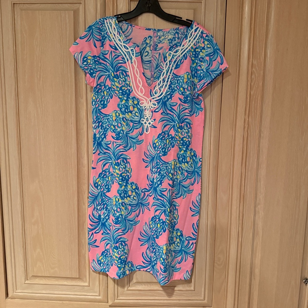 EUC Lilly Pulitzer Brewster Dress in Pelican Pink Beat the Heat